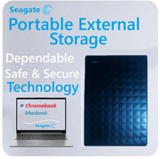 1tb Memory Expansion Chromebook and Macbooks External Hard Drive USB A and C picture
