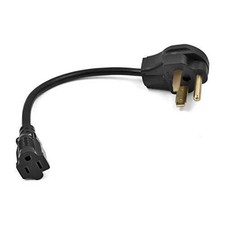 Adaptor Cord 30cm 11.8″ Long 110V to 220V 14 AWG 2.08mm² US 100V Plug to 220V... picture