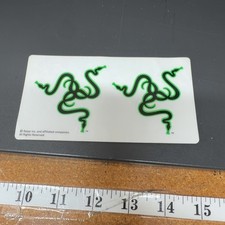 RAZER Triple Head Snake Logo Decal Stickers Green Black One Size picture