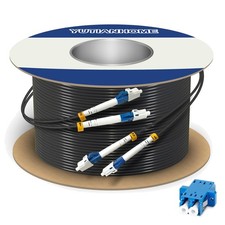 500ft LC to LC Armored Fiber Optic Cable, Single Mode, OS2 picture