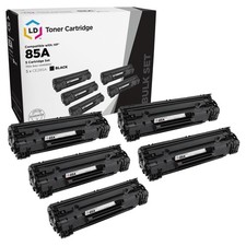 LD Comp Replacements HP 85A CE285A 5pk Blk M1132 M1212 M1217 P1102 P1102 picture