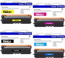 TN-431 TN431 4-Color Toner Cartridge Set 4 Pack Compatible for Brother TN431 TN picture
