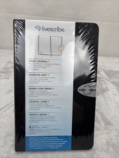 4 Livescribe Dot Paper Lined Journal 1 Hard Cover Black Sealed picture