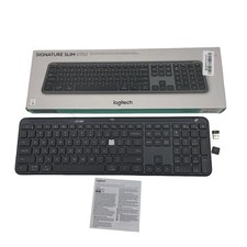 Logitech Signature Slim K950 Wireless Keyboard Quiet Typing Graphite #BB2974 picture