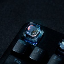 1 Piece Koi Fish In The Misty Pond Handmade Resin Keycap For Mechanical Keyboard picture