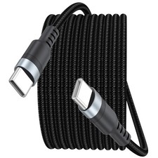 15ft USB C Cable Fast Charging 60W, Long USBC to USB-C Charge 15 Feet, Grey  picture