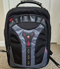 Wenger Padded Laptop Backpack Triple Protect Solid Black/Gray/Red picture