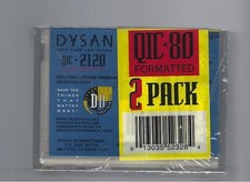 DYSAN 2120 QIC-80 Formatted DYSAN DIGITAL DATA TAPE CARTRIDGE 120MB 2 Pack NEW picture