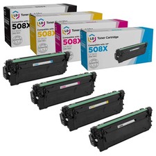 LD Compatible Replacements for HP 508X 4PK: 1 CF360X/1 CF361X/1 CF363X/1 CF362X picture