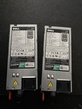 LOT QTY 2 Dell CMPGM Lite-On L1100E-S1 1100W 80+ Platinum Switching Power Supply picture