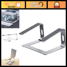 Adjustable Aluminum Laptop Stand, Ergonomic Riser for 10