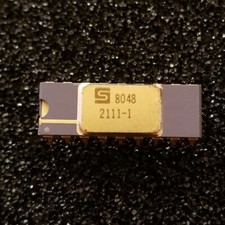 2111 Ram  SY2111- Synertek Vintage Gold Ram 256 X 4, nos, = C2111,AM9111 MCS-80 picture