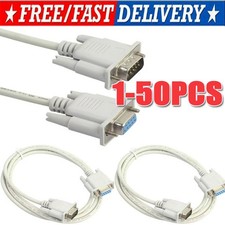 DB9 RS232 Male to Female Serial Port Extension Cable Cord3ft/5ft/10ft/16.4ft Lot picture