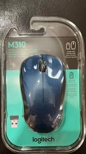 Logitech M310 1000 dpi 2.4Ghz USB Wireless Mouse 10M/33FT Large BLUE New/Sealed picture