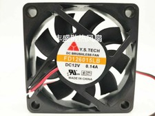 Y.S.TECH FD126015LB 6015 12V 0.14A 6CM mute power cooling fan 2pin picture
