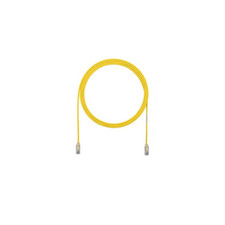 12 ft Panduit UTP28SP12YL 28 AWG Copper Cat 6 UTP Patch Cord Yellow picture
