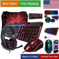 RX250 Gaming Essentials: Ergonomic Wired Keyboard, Mouse & Stereo Headset picture