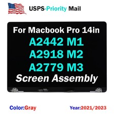 For Macbook Pro A2442 A2779 A2918 A2992 M1 M3 LCD Display Screen Assembly Gray picture