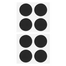 13.5mm Laptop Rubber Feet, 8 Pcs Oval Anti-Slip Pad for Equipment, Black picture