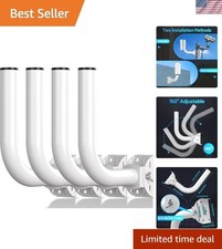 Versatile 4-Pack Wireless Bridge Mounts - 150-Degree Adjustable for Outdoor Use picture