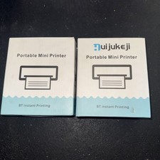 (2) Portable Mini Printer BT Instant Printing-Pink And Black picture