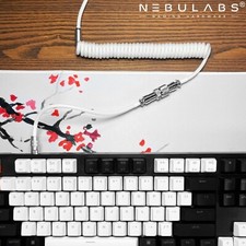 Custom Braided Coiled Aviator GX16 USB-C Mechanical PC Gaming Keyboard Cables picture