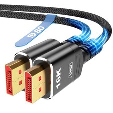 Highwings 80Gbps Displayport Cable 2.1 15FT, 16K@60Hz, 8K@120Hz, 4K@240Hz, DP... picture