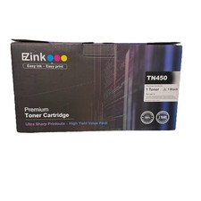 EZink TN450 Black High Yield Toner Cartridge for Brother Printers NIB picture