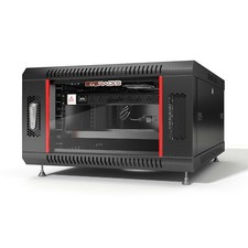 6U Server Rack Locking Network Cabinet Data Enclosure with PDU-Feet-Fan-Shelf picture