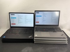 LOT OF 7 Lenovo ThinkPad E15 G1/G2 i5/i7 8-16GB Ram 256GB NVMe Laptops - READ picture