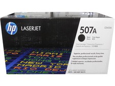 HP CE400A 507A Black Toner Cartridge Genuine OEM Original picture