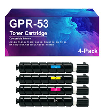 4 Pack GPR-53 Toner Cartridge for ImageRunner Advance C3325i C3330i C3525i C3530 picture