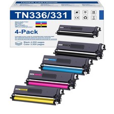 TN336 Compatible Toner Cartridge High Yield for Brother HL-L8350CDW 4 Pack picture