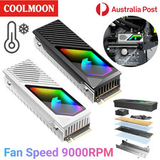 COOLMOON M.2 SSD Cooler 5V 3Pin ARGB Solid State Drive Heat Dissipation NVME AU picture