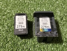 Open Box Canon Genuine PG-275XL Black & CL-276XL Tri-Color Inkjet Ink Cartridges picture