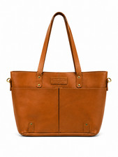 Cuero Guapo Leather Soft Sided Computer Bag Purse Briefcase Shoulder Bag Brown picture