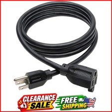Eaton 3-Prong 6ft Power Cord Extension Cable | Heavy-Duty 15A, 14AWG, 125V, N... picture