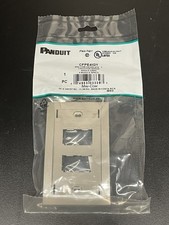 Panduit Single Gang Mini-COM Faplate, Gray - CFPE4IGY picture