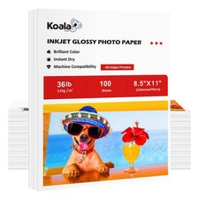1000 Sheet Koala 36lb Glossy Photo Paper 8.5x11 135g Inkjet Printer DIY Brochure picture