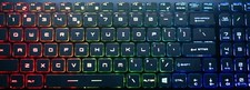 Backlit Crystal Clear RGB Keyboard US English MSI GP62 GP62M GP62MVR GP72 GP72MV picture