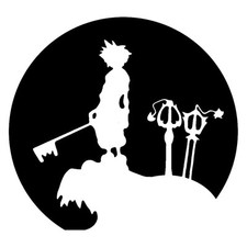Classic Video Game Kingdomhearts Character Sora Moon Vinyl Decal Sticker  picture