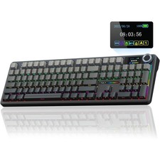 AULA F108 PRO Wireless Mechanical Gaming Keyboard with Screen&Knob,Hot Swappable picture