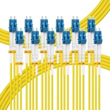 - 6 Pack 1M/3ft LC to LC Single Mode Fiber Patch Cable OS2 picture