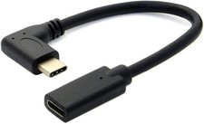 Right Angle USB C Extension Cable 0.6FT Type-C 3.1 Gen2 90 Degree Cable picture