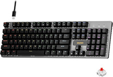 Teclado mecanico GM325Pro 104 teclas retroiluminado LED interruptor rojo lineal picture