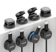 Olorify Rotatable Cable Clips 8 Pack, Black picture