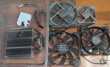 PC Fans Lot (4) Noctua Redux (2x) + Be Quiet Pure Wings 2 (2x) + Mounting Piece picture