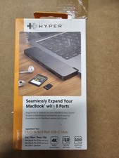 New Hyper HyperDrive Next 8 Port USB-C Hub 4K HDMI, USB4/Thunderbolt 4 Macbook picture