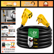 10ft EV Charger Adapter Cord NEMA 6-50P to 14-50R, 6 AWG, Level 2 Charging, ETL picture