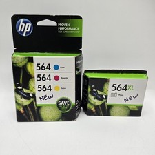 HP 564 Ink Cartridge Lot 564XL Cyan/Magenta/Yellow Expires 2013 New Original picture